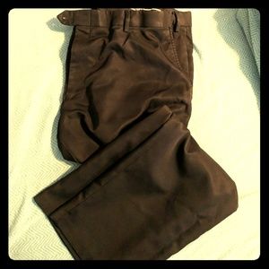 40w x 29l expanable waist black dress pants